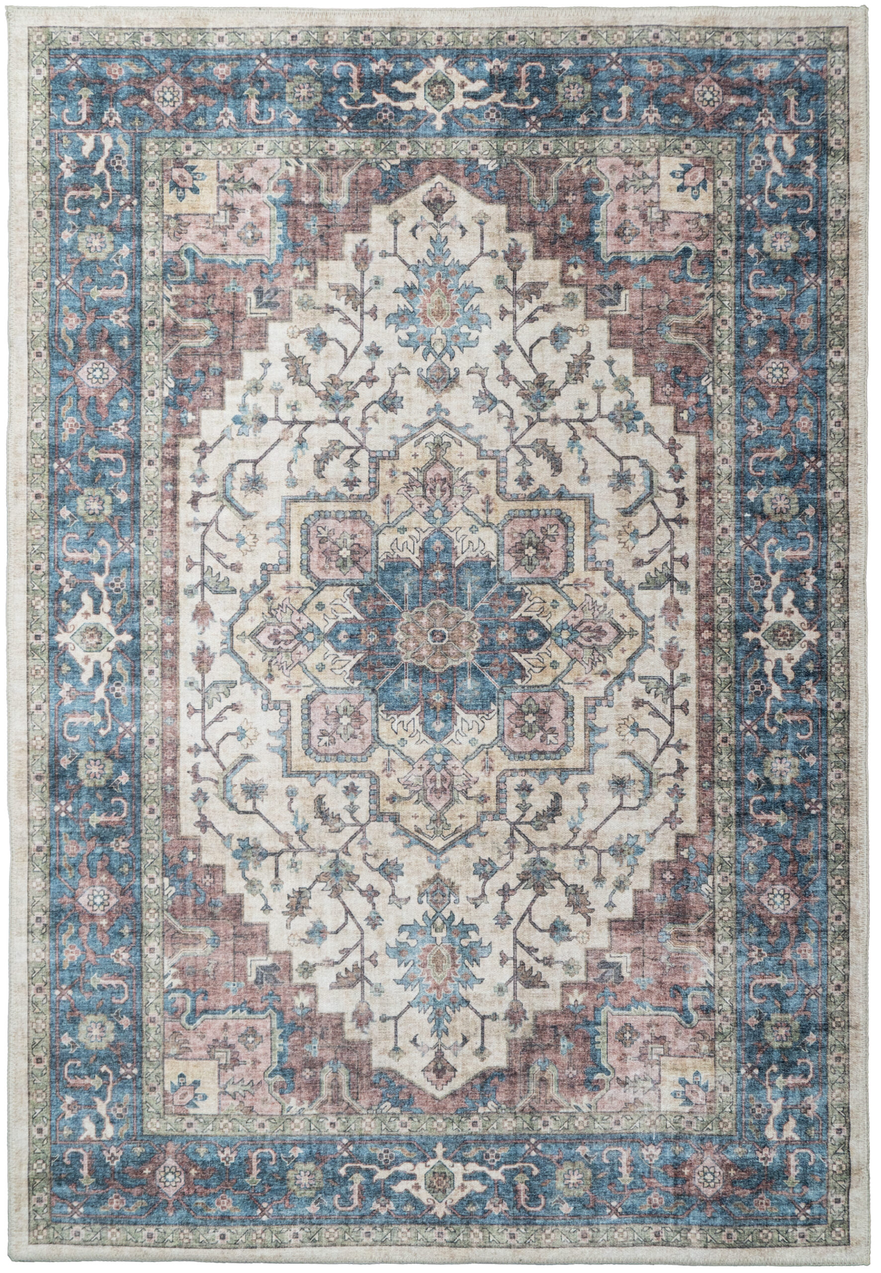 Dynamic Rugs Elise 6302 - Red/Blue/Beige