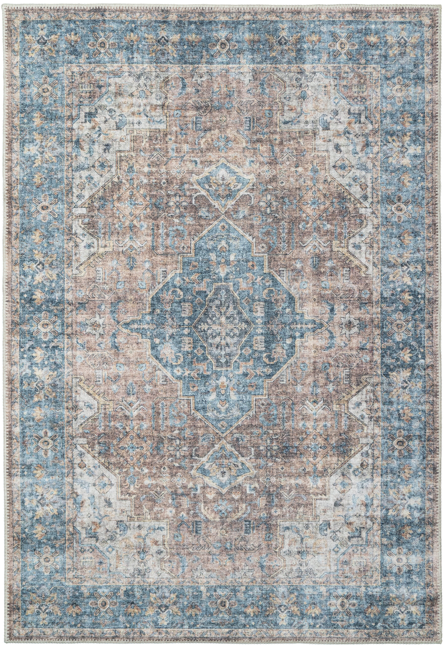 Dynamic Rugs Elise 6305 - Red/Blue/Beige