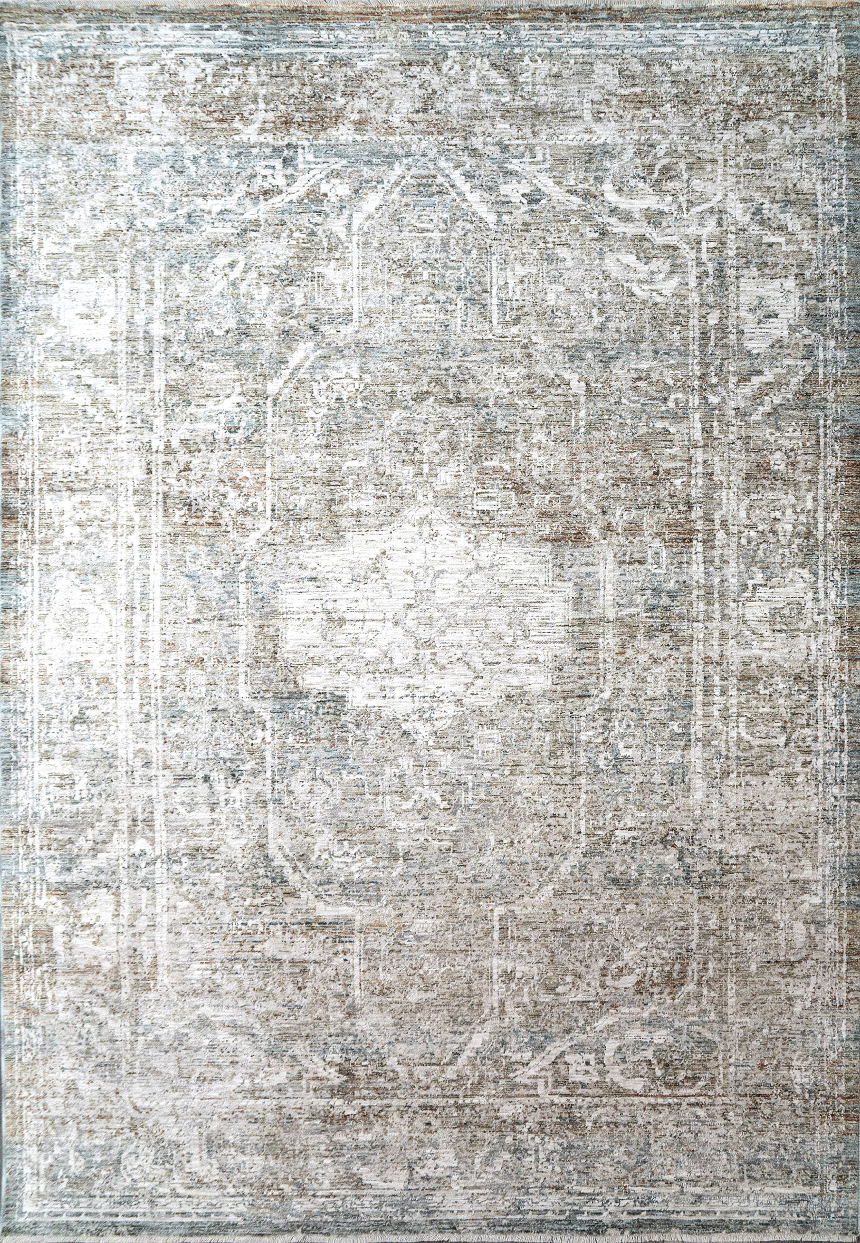 Dynamic Rugs Flare 14743 - Beige/Ivory/Blue
