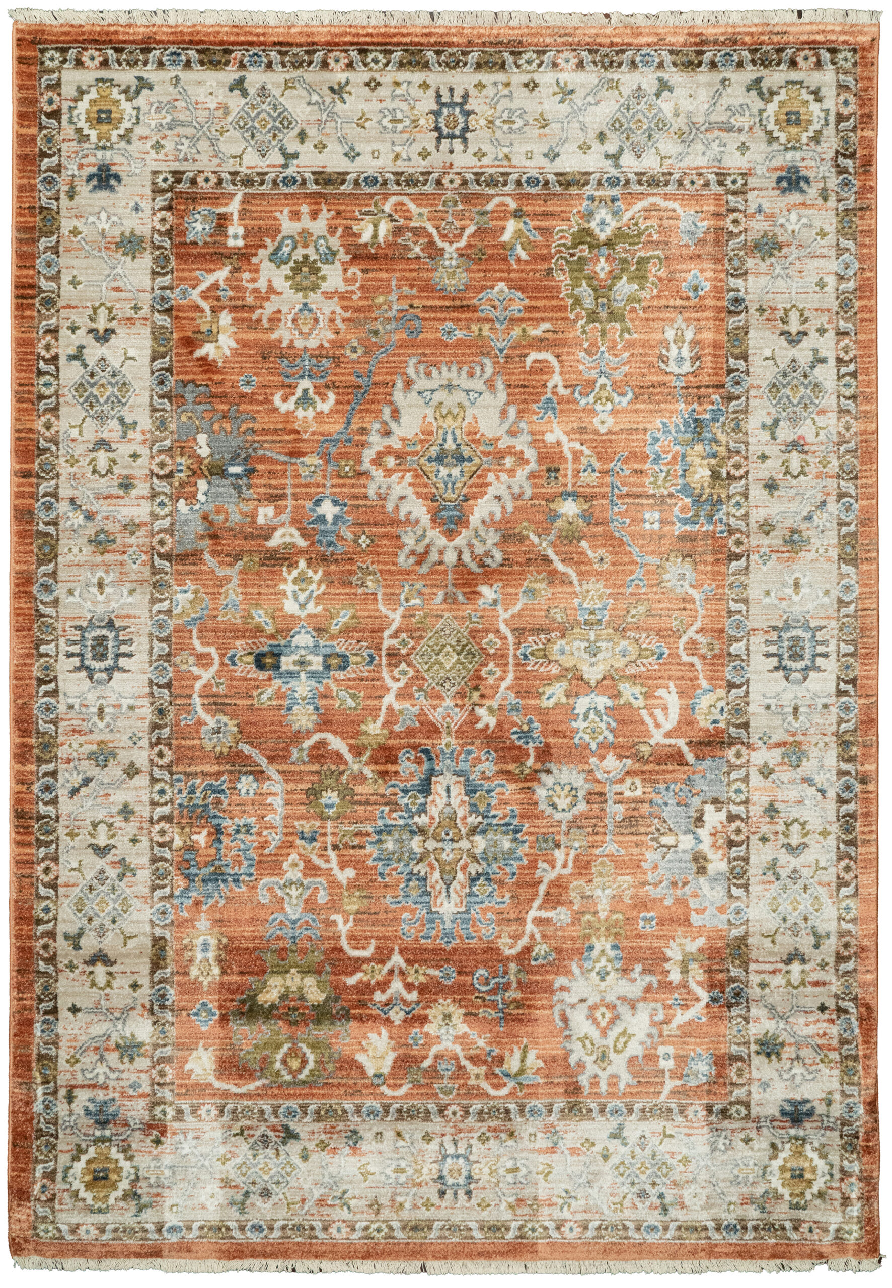 Dynamic Rugs Juno 6885 - Rust/Ivory/Multi