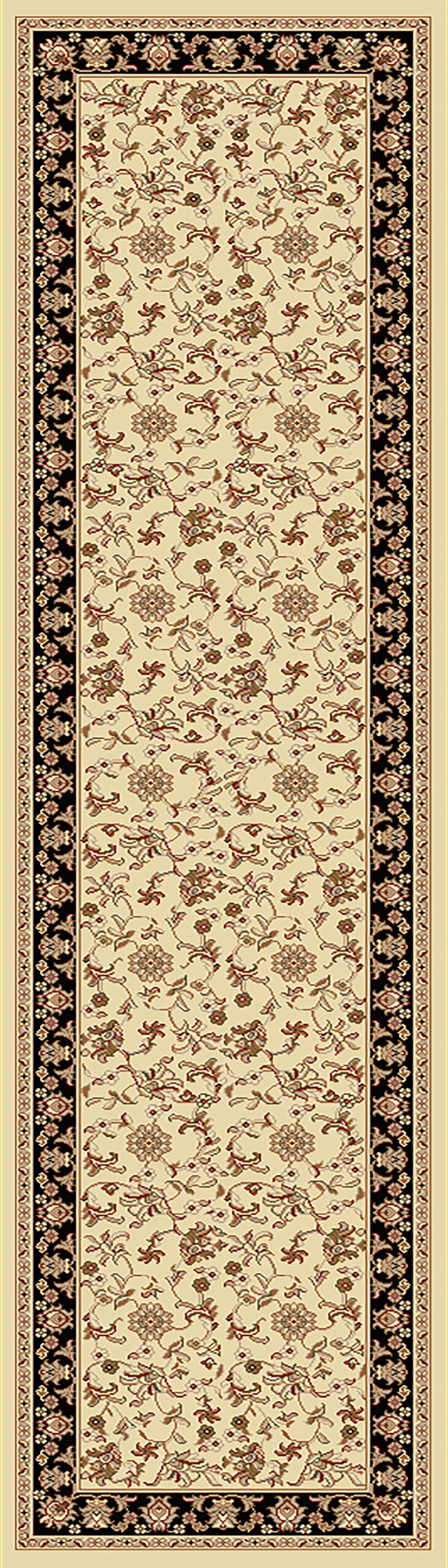 Dynamic Rugs Legacy 58017 - Ivory/Black
