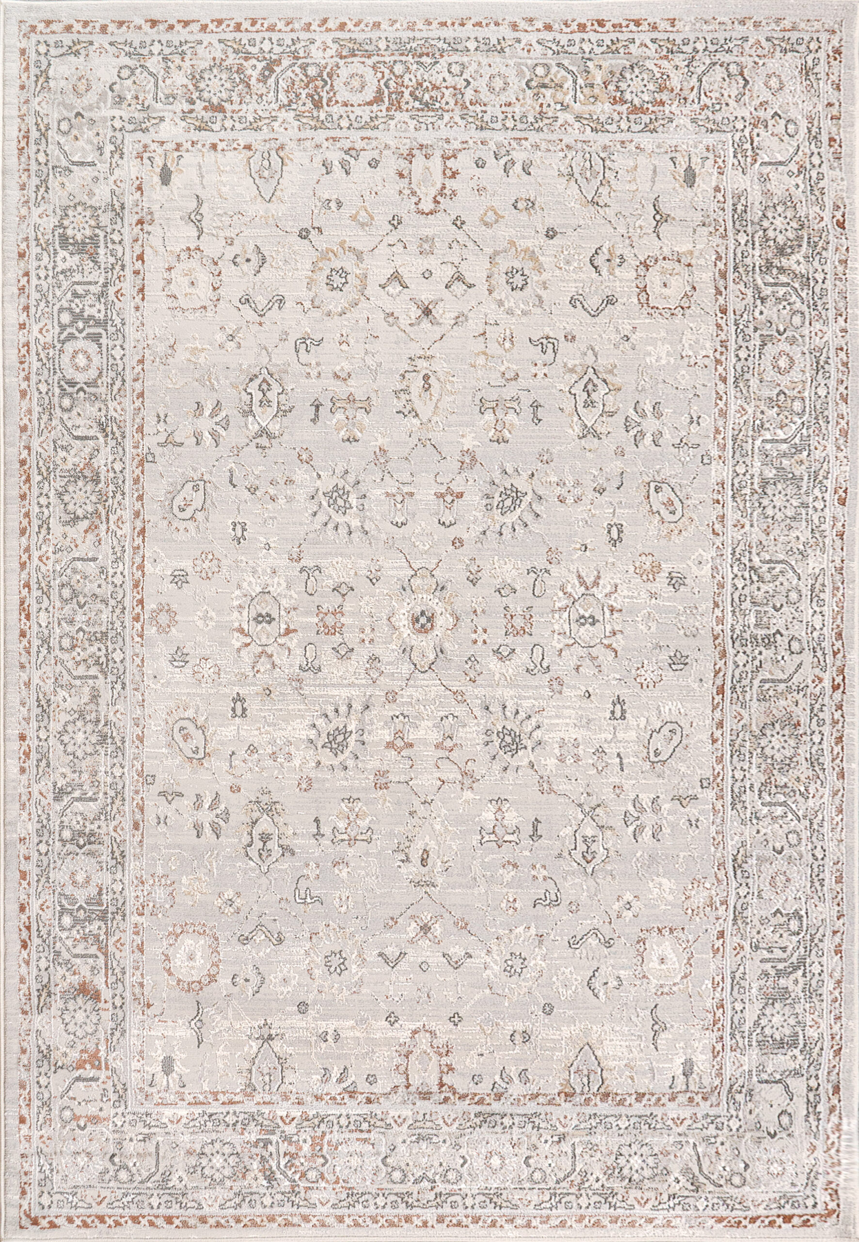 Dynamic Rugs Marina 8050 - Gray/Rose