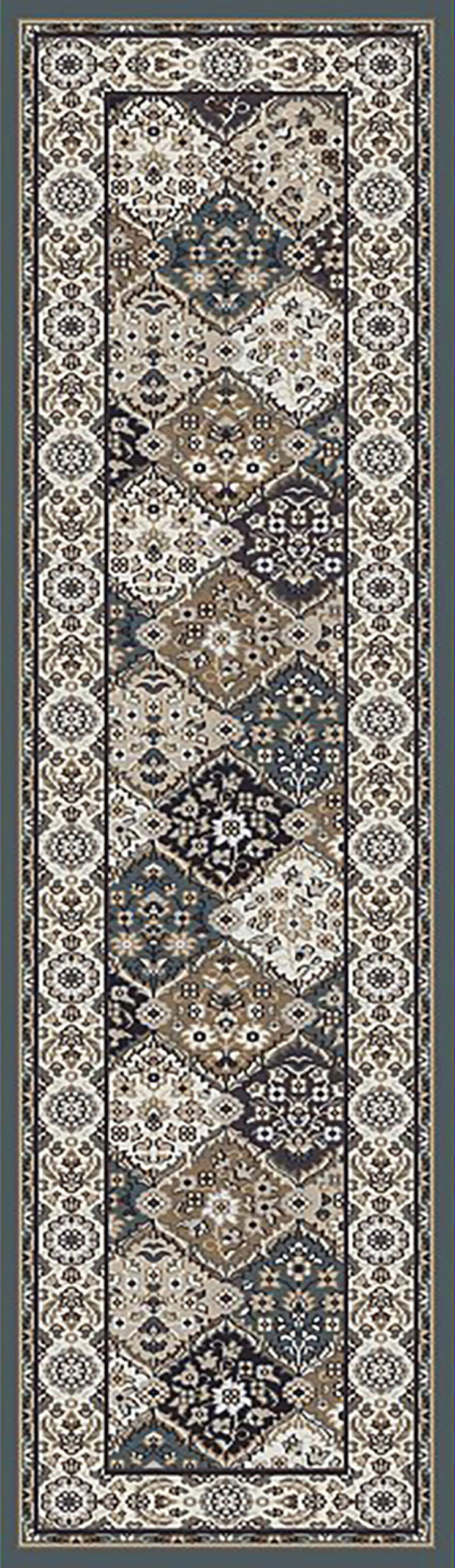 Dynamic Rugs Yazd 8471 - Blue/Ivory