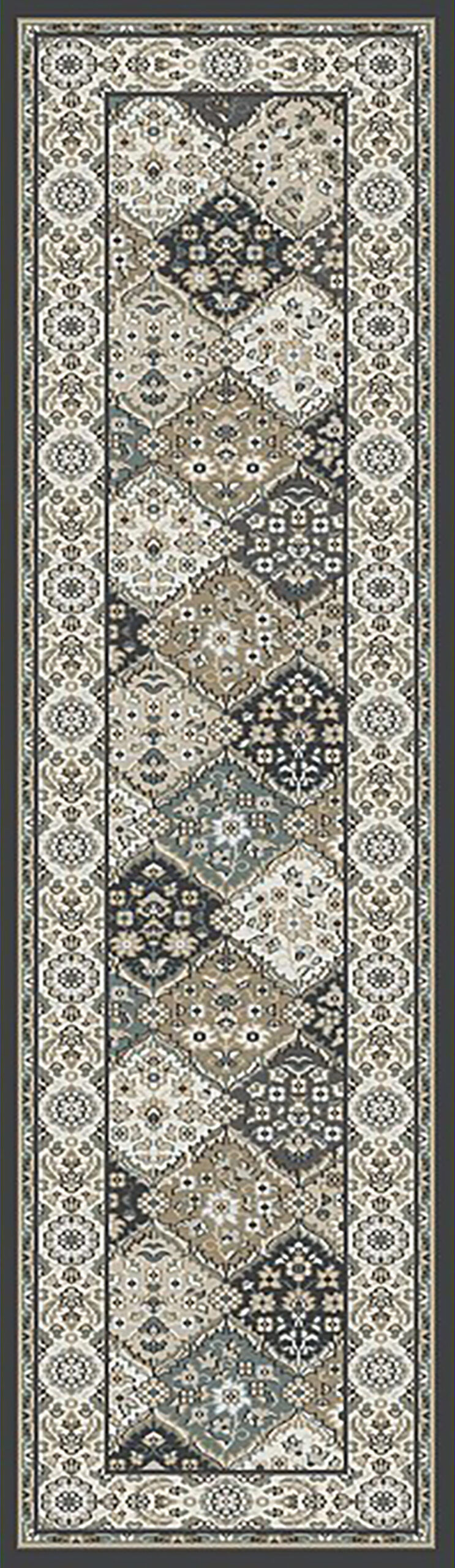 Dynamic Rugs Yazd 8471 - Gray/Ivory