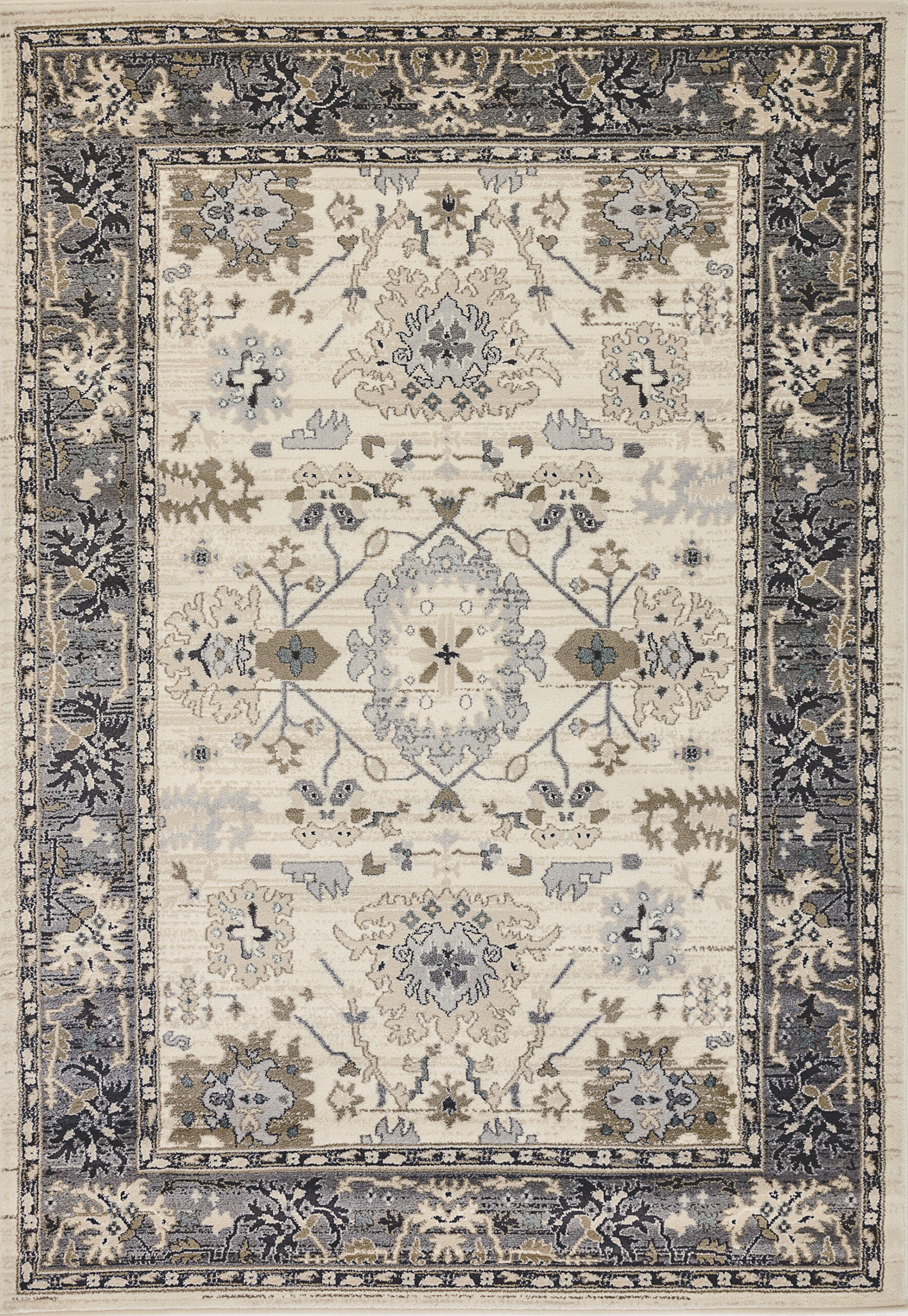 Dynamic Rugs Yazd 8531 - Ivory/Gray