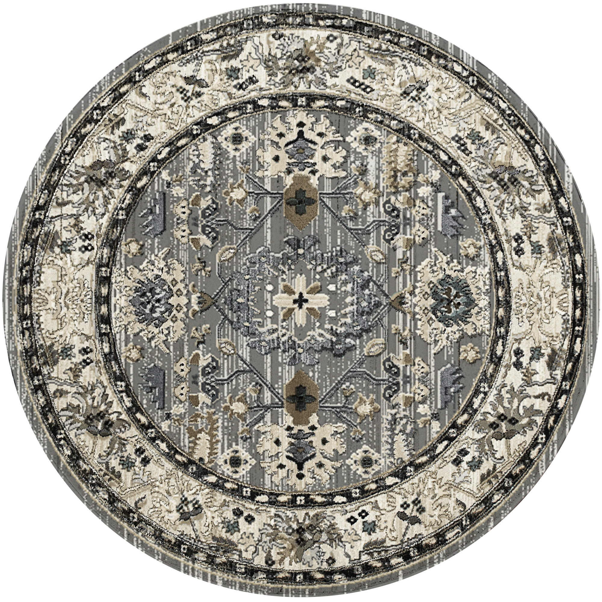 Dynamic Rugs Yazd 8531 - Gray/Ivory