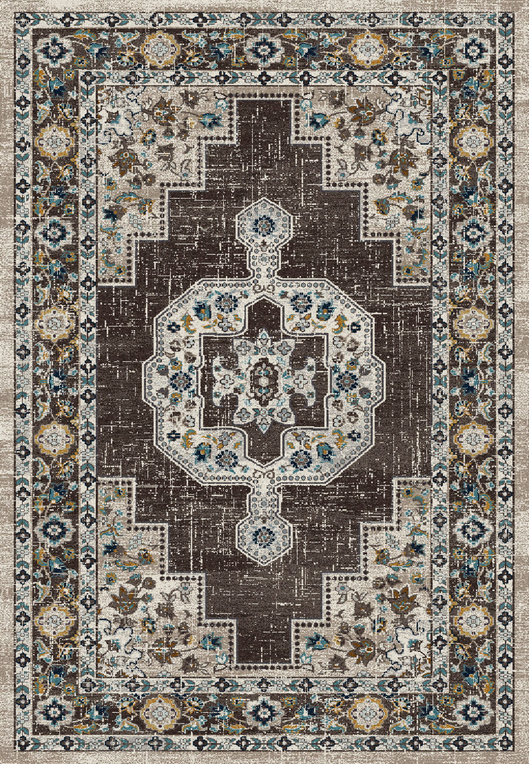Dynamic Rugs Zodiac 6620 - Gray