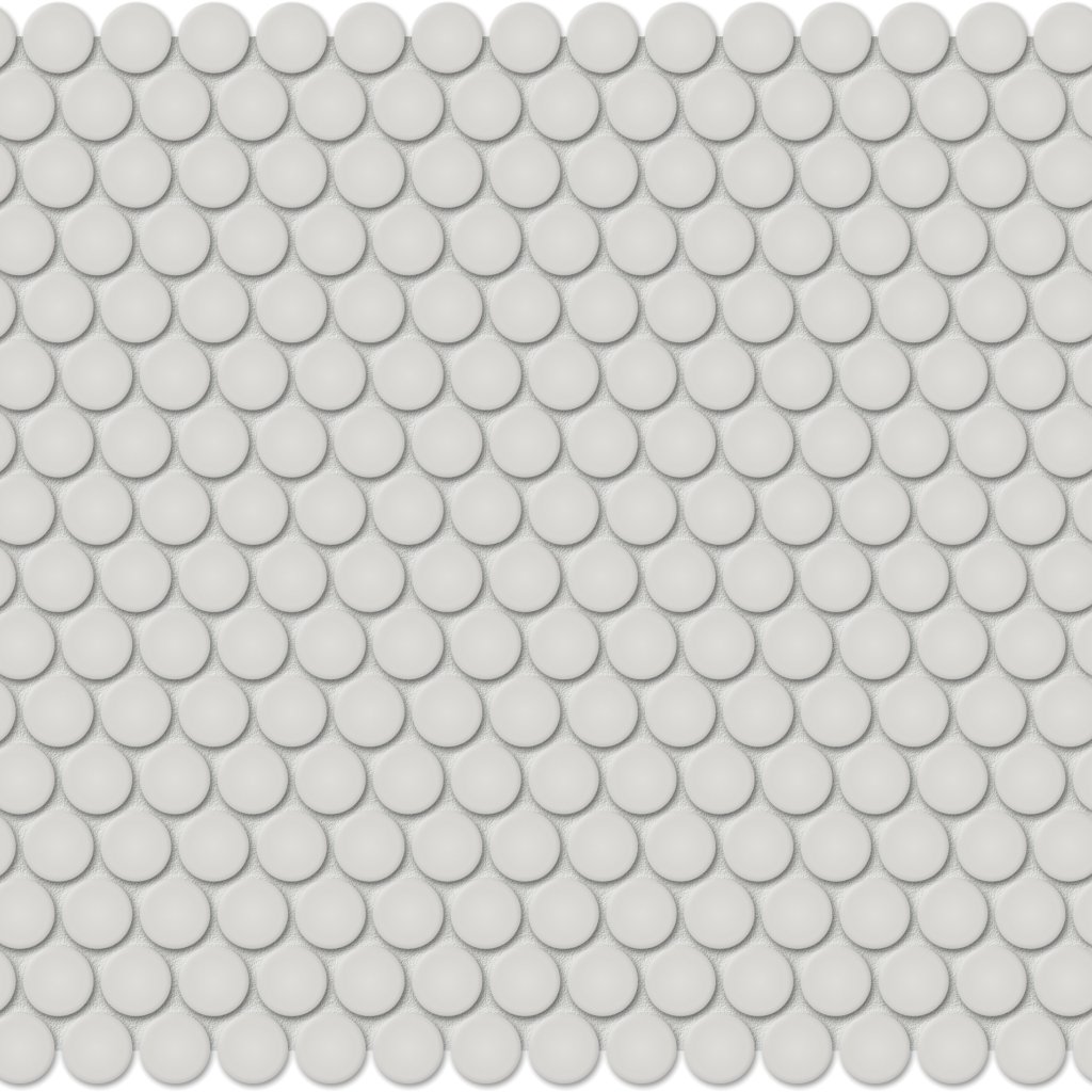 Qualis Ceramica Traditions Warm Grey 3/4" Penny Matt - Warm Grey