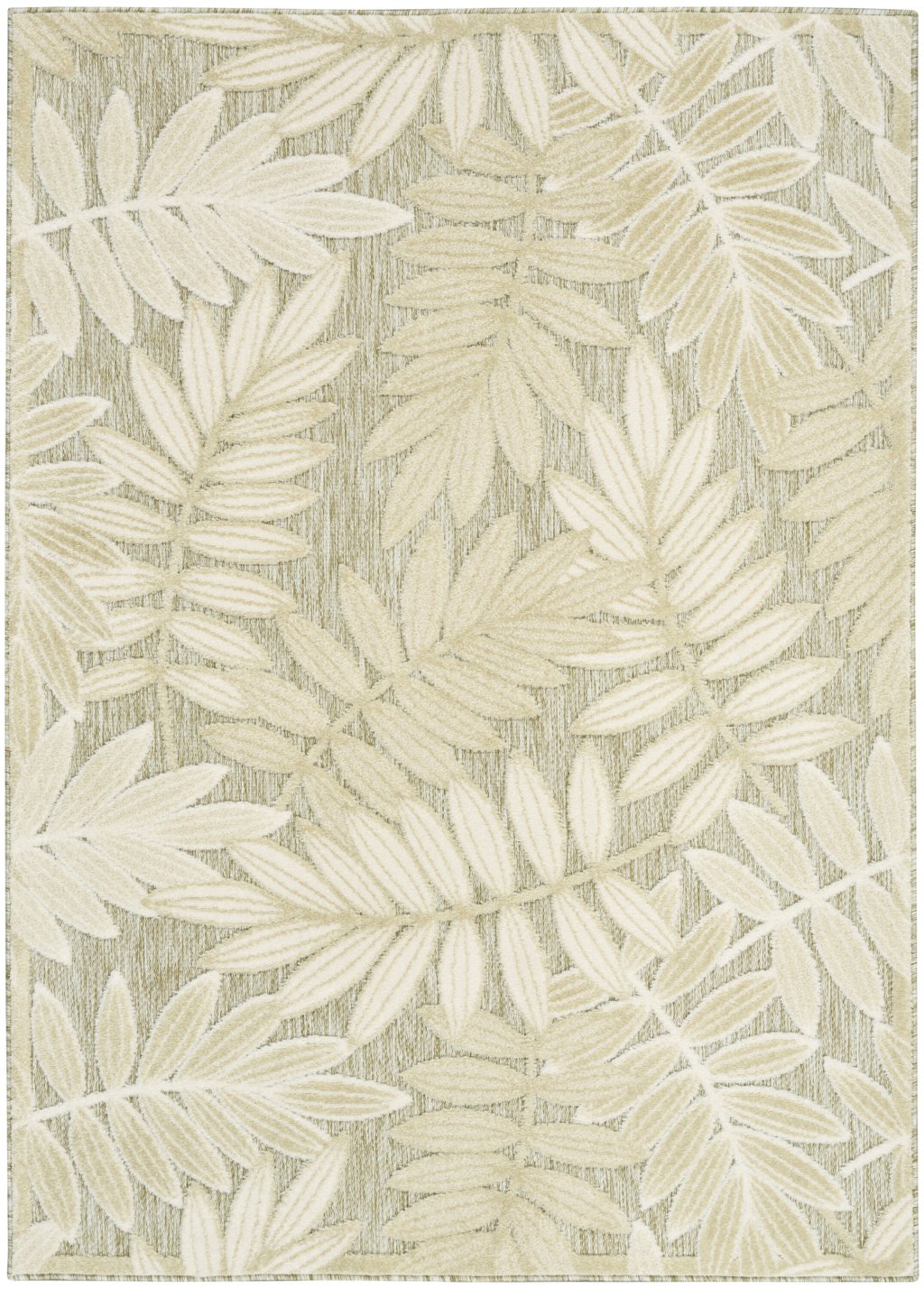 Nourison Home Nourison Aloha ALH18 5'3" x 7'5" Ivory Sage Modern Rug