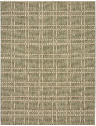 Nourison Home Nourison Horizon Indoor/Outdoor HOZ04 2' x 6' Green Modern Rug - 9' x 12'
