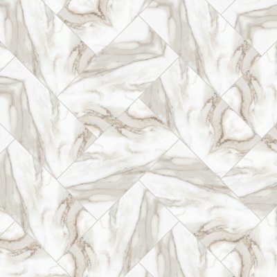Qualis Ceramica Royal Stoneworks 12X24 Calacatta Royale Vintage - Herringbone
