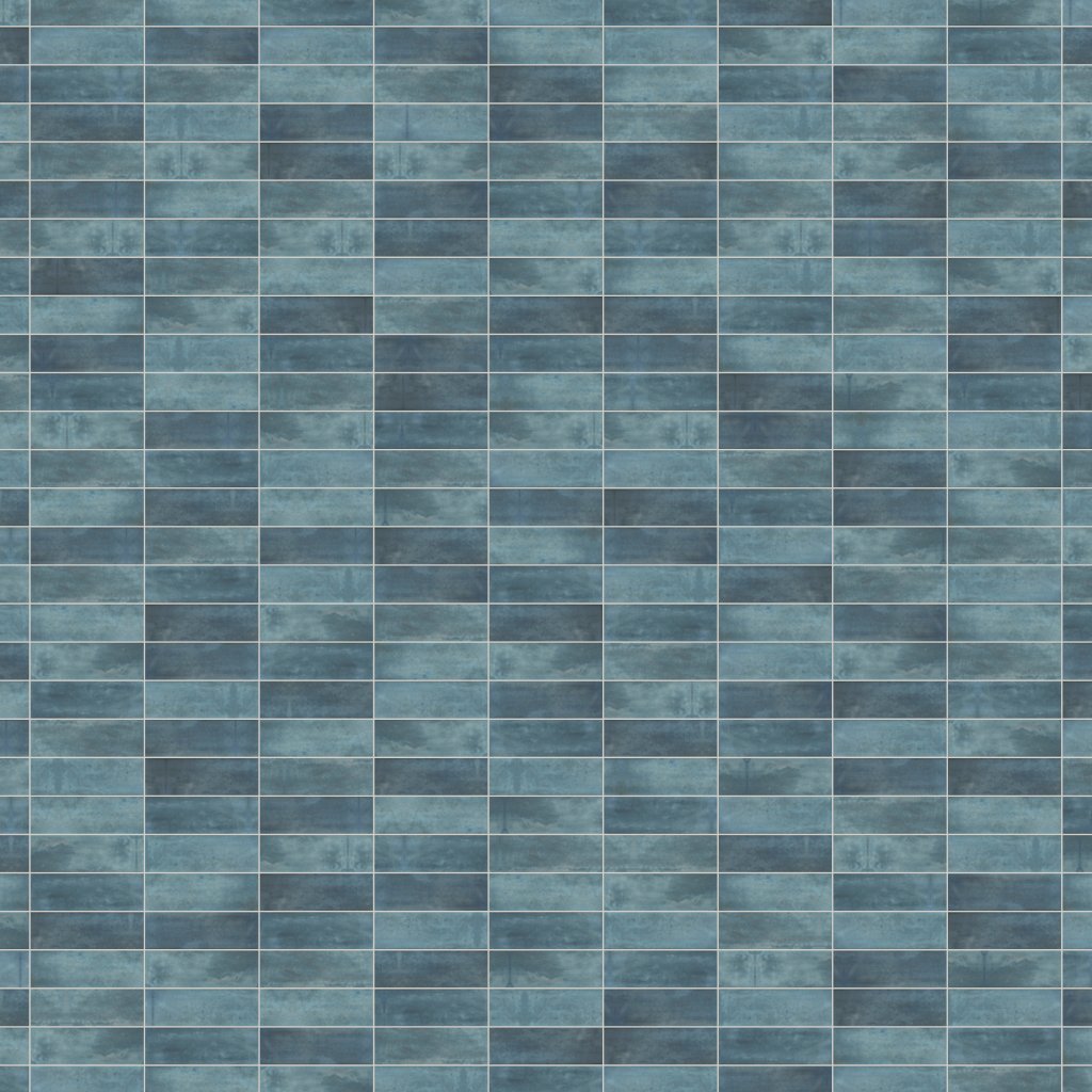 Qualis Ceramica Lisbon 2X6 Blue