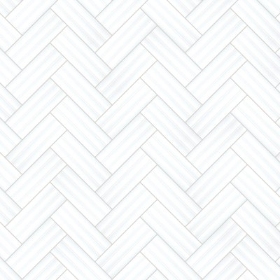 Qualis Ceramica Sausalito 5X13 White Gloss 01 - Herringbone