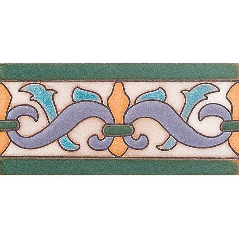 Marble Systems 153 B Glazed Ceramic Border Tiles 3x6 - 153 B