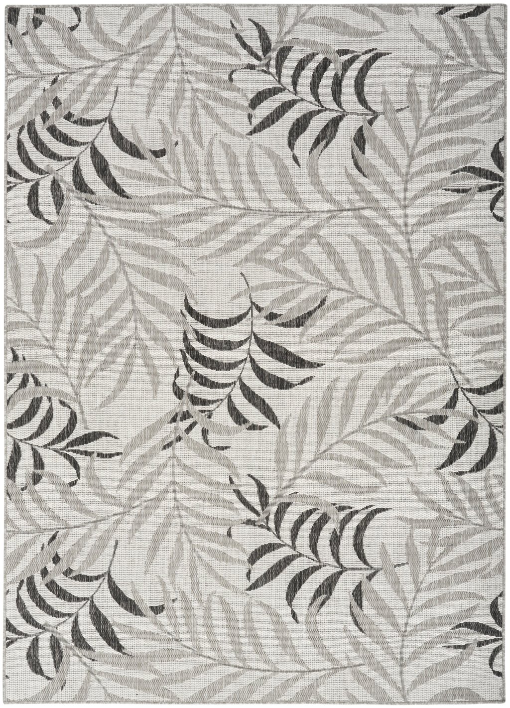 Nourison Home Nourison Garden Oasis GOA01 5' x 7' Grey Tropical Rug