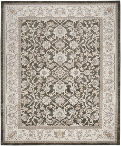 Nourison Home Nourison Serenity Home SRH02 2'2" x 7'6" Ivory Grey Blue Vintage Indoor Rug - 5'3" x 7'3"