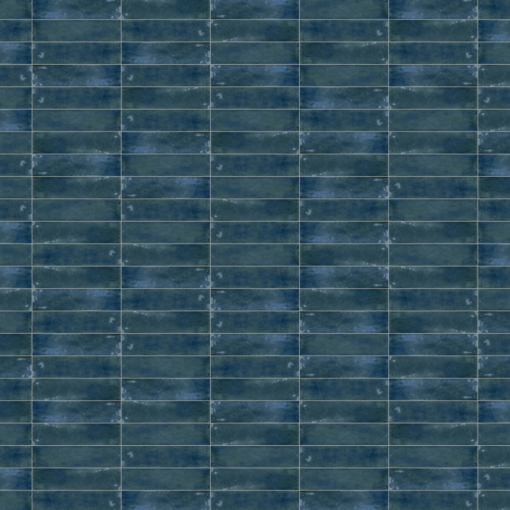 Marble Systems Fusion Blue Polished Porcelain Tile 2 1/2x10 - Fusion Blue