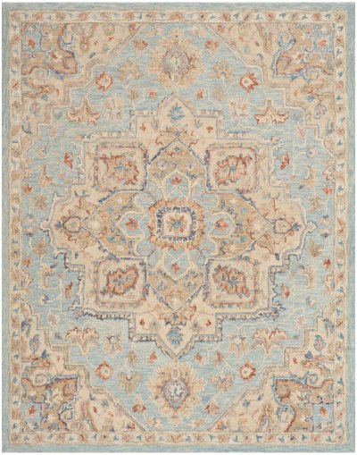 Nourison Home Nourison Maison MSO06 7'9" x 9'9" Light Blue Ivory Vintage Indoor Rug - 7'9" x 9'9"