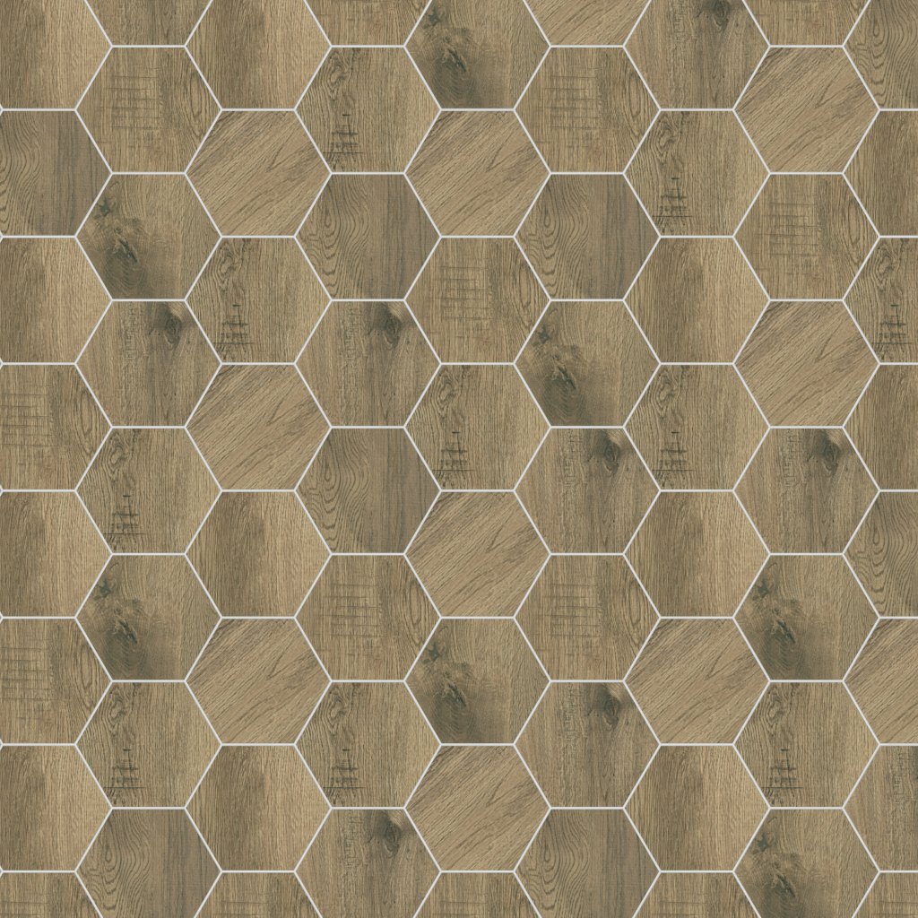 Daltile Sleigh Creek Chariot, Hexagon, 8X9, Matte - Chariot