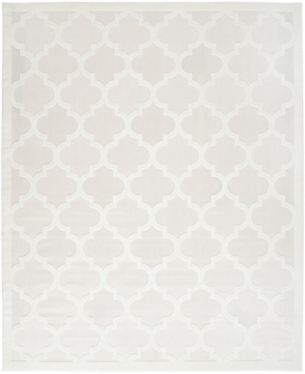 Nourison Home Nourison Easy Care NES01 9' x 12' Ivory White Modern Rug