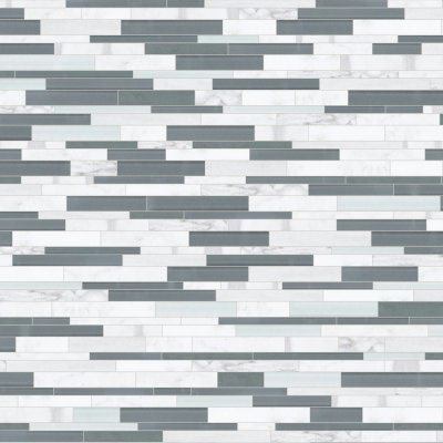 Qualis Ceramica Linear Iceland Mosaic - 11,57" x 14,02"