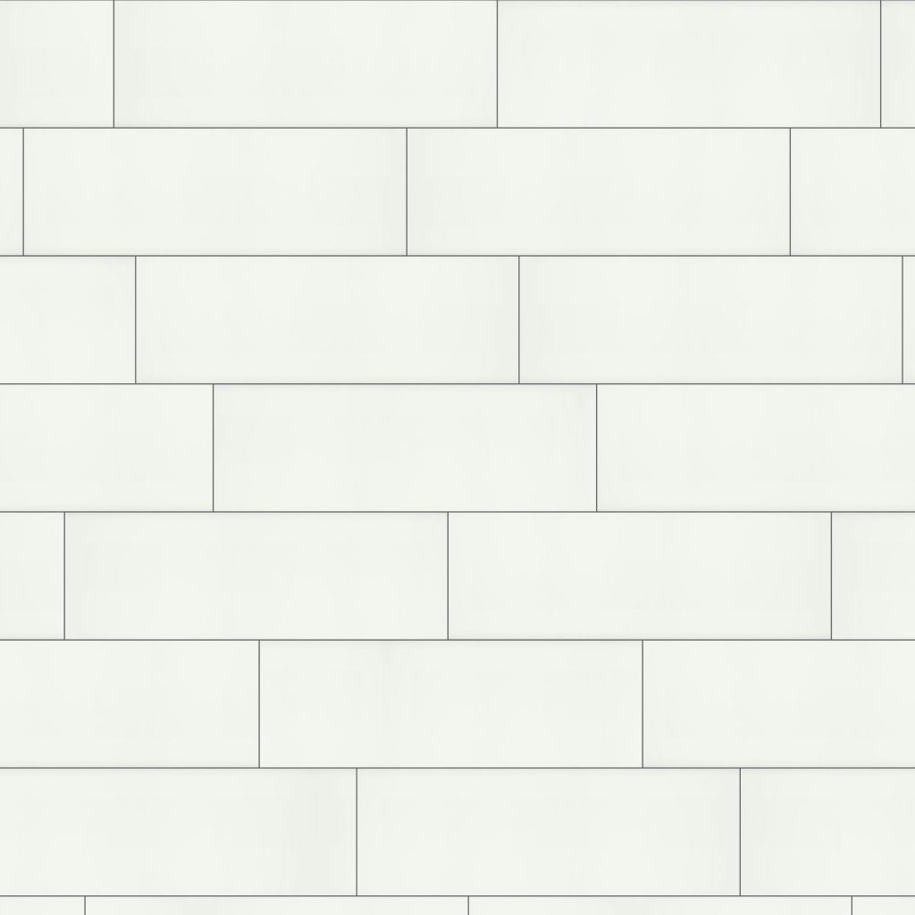 Qualis Ceramica Traditions White 8X24 Glossy - White