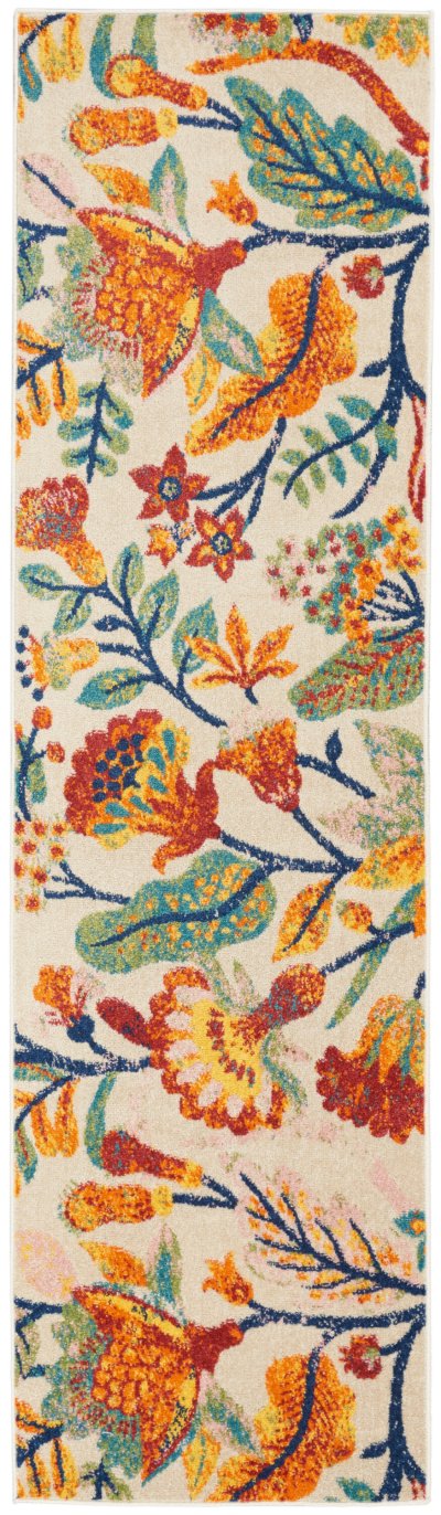 Nourison Home Nourison Allur ALR09 9' x 12' Ivory Multicolor Bohemian Indoor Rug - 2'3" x 7'6"