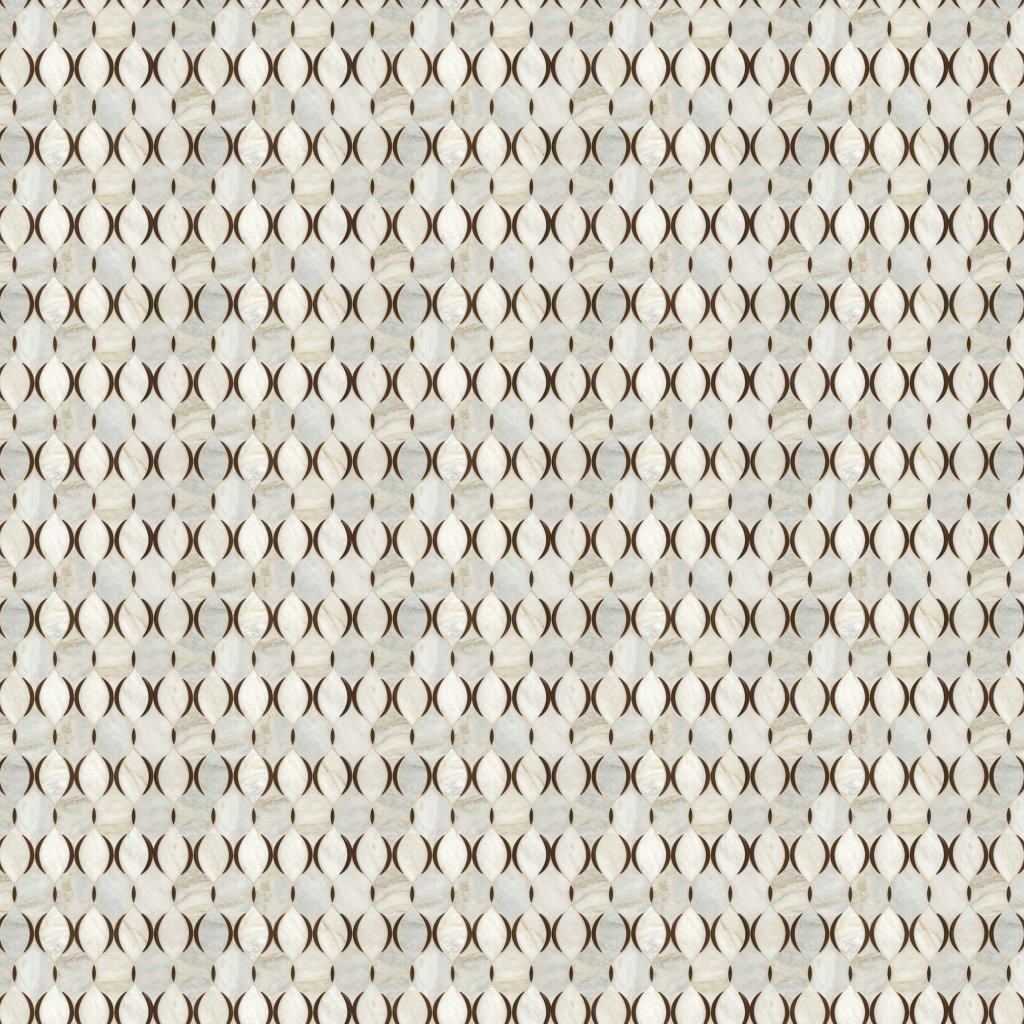 American Olean Presario - Lumen White Blend, Modern Lantern, 7 1/4X11 1/8, Straight Edge, Polished (DE52) - Lumen White Blend