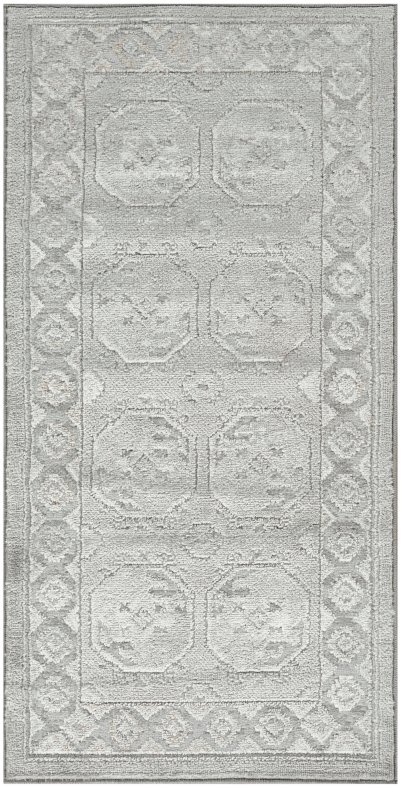 Nourison Home Nourison Dekor DEK01 5'3" x 7' Grey Vintage Indoor Rug - 2' x 4'