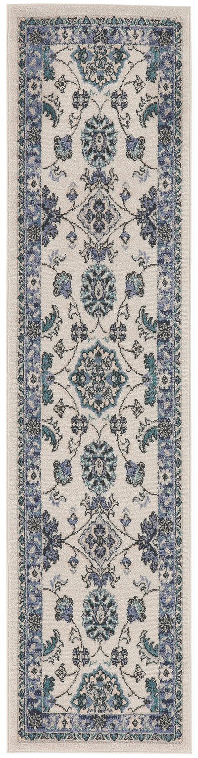 Nourison Home Nourison Sandy SDY05 6' x 9' Ivory Blue Vintage Rug - 2'2" x 7'6"