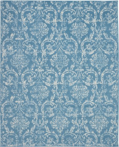 Nourison Home Nourison Jubilant JUB09 4' x 6' Blue Vintage Indoor Rug - 7'10" x 9'10"