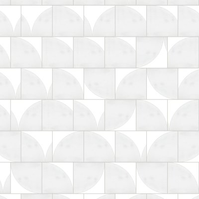 Qualis Ceramica Bianco Venatino 9 Polished Corner Shelf - 9" x 9"