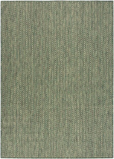 Nourison Home Nourison Horizon Indoor/Outdoor HOZ02 2' x 3' Green Modern Rug - 5' x 7'