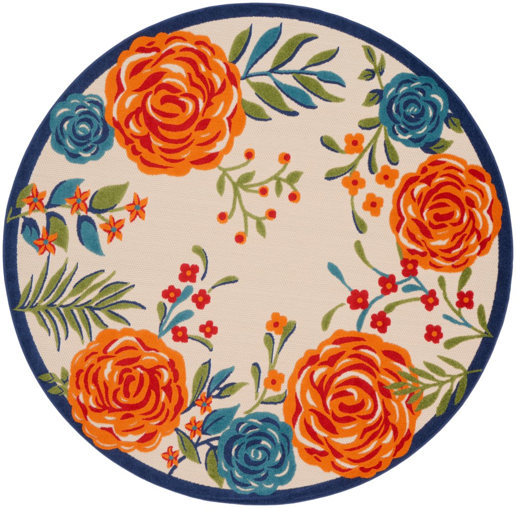 Nourison Home Nourison Aloha ALH32 7'10" x Round Multicolor Contemporary Rug