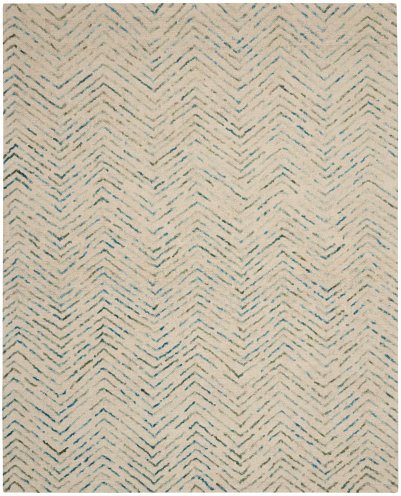 Nourison Home Nourison Vail VAI02 5'3" x 7'3" Ivory Green Modern Indoor Rug - 7'9" x 9'9"