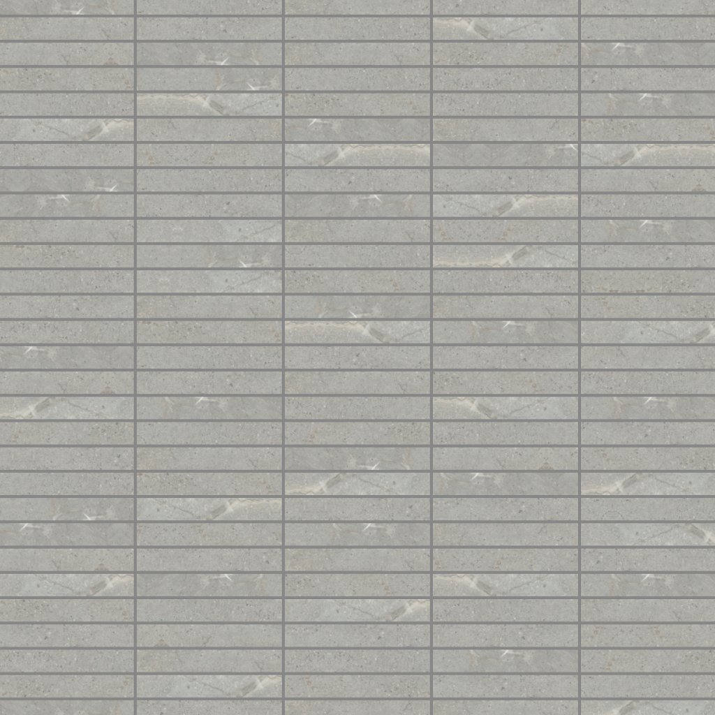 Emser Tile TERRAMOR HONED STACKED MOSAIC -POR - Grigio