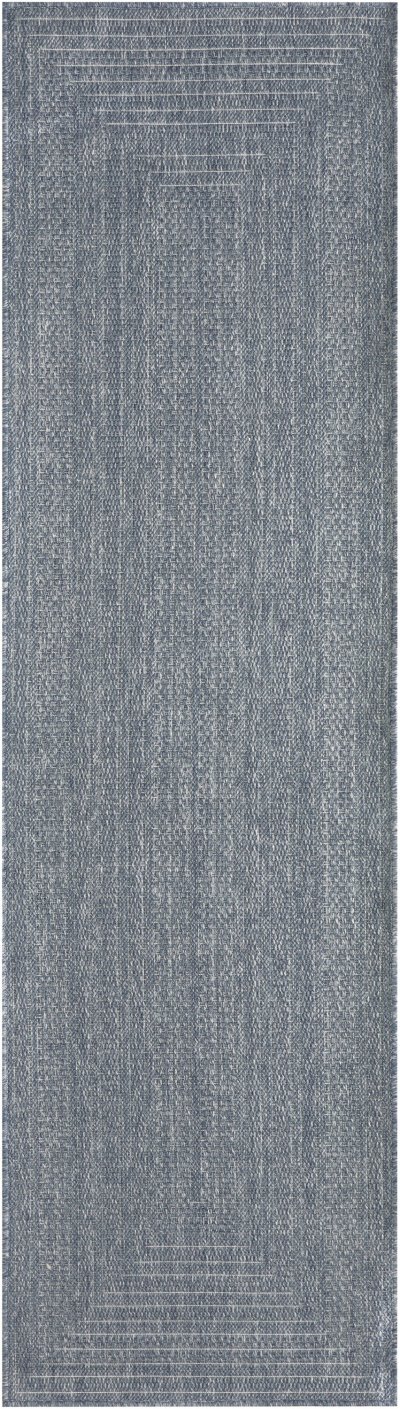 Nourison Home Nourison Tulum TLM04 9' x 12' Denim Outdoor Rug - 2'2" x 10'
