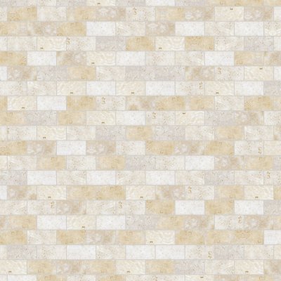 Qualis Ceramica Ivory 3x6 Tumbled - Alternating 1/3