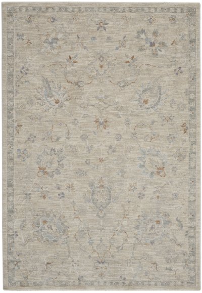 Nourison Home Nourison Asher ASR04 7'10" x 10'4" Light Grey Vintage Indoor Rug - 5'3" x 7'8"