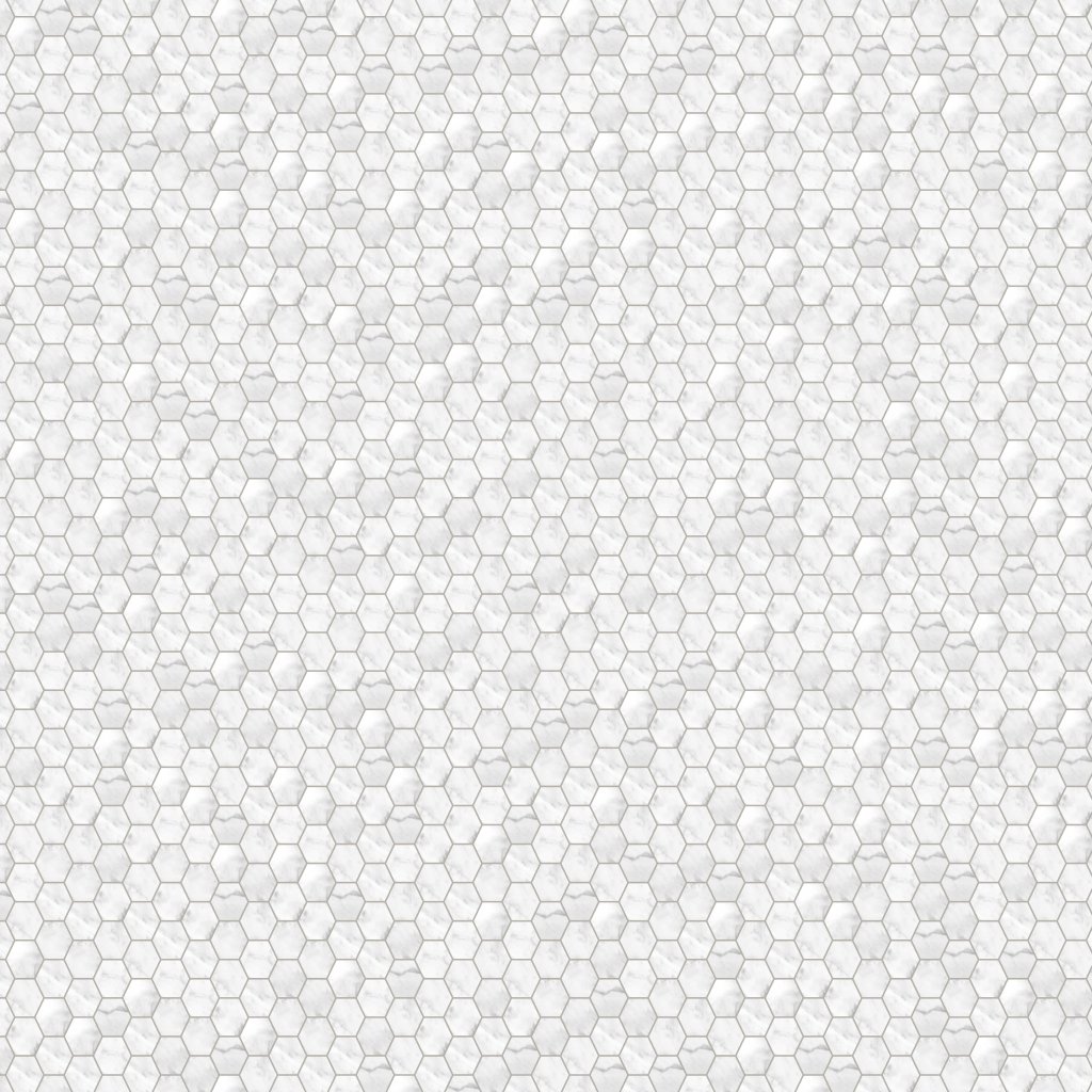Qualis Ceramica Luxury Milano Statuario 2" Hexagon Honed - Grey