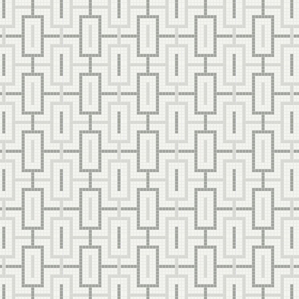 Qualis Ceramica Traditions Evening Blend Chain Matt Mosaic - Cement Chic