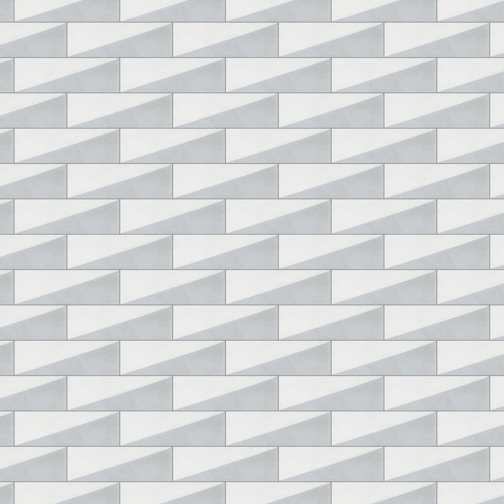 Emser Tile CONTRA SLANT GLOSSY MATTE -POR - Silver