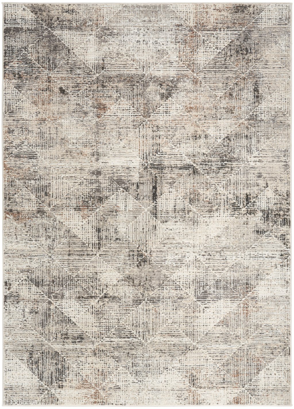 Nourison Home Nourison Eco-Friendly ECO08 6' x 9' Ivory Multicolor Modern Indoor Rug