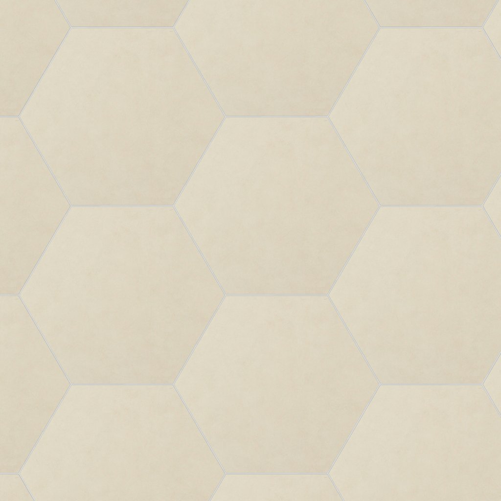 Daltile Bee Hive Ivory, Hexagon, 24X20, Matte - Ivory