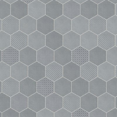Qualis Ceramica Tapestri 8.5 Cashmere Blend Hexagon - 8.5" x 10"