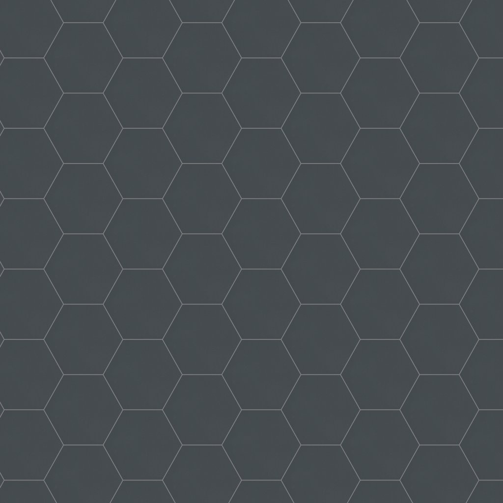 Emser Tile ECLISSI HEX JET MATTE -POR - Black