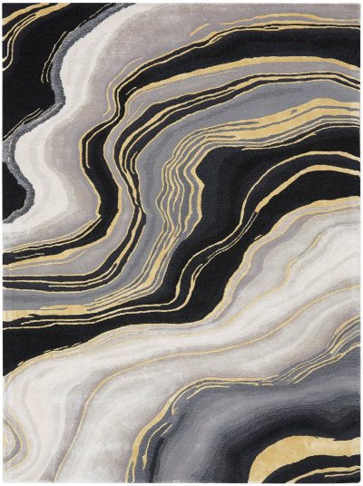 Nourison Home Nourison Prismatic PRS31 8'6" x 11'6" Charcoal Grey Modern Indoor Rug - 5'6" x 7'5"