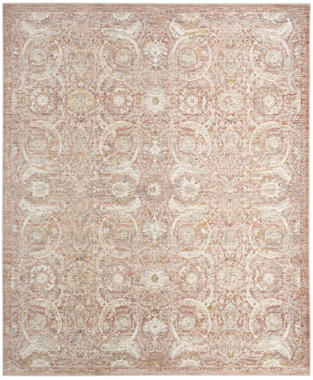 Nourison Home Nourison Antique Fusion ANF03 3'11" x 5'10" Brick Vintage Indoor Rug
