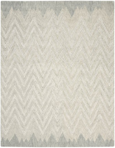 Nourison Home Nourison Linked LNK04 8' x 10'6" Teal Modern Indoor Rug - 7'9" x 9'9"