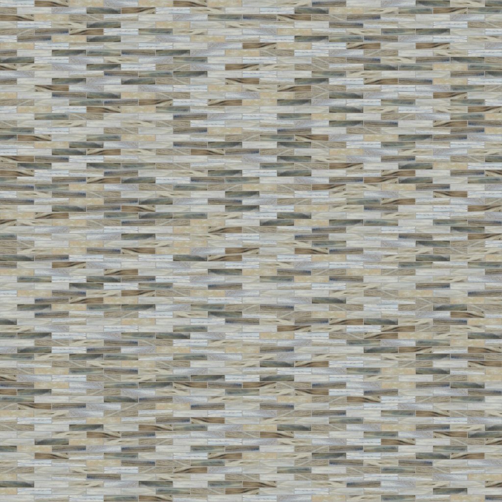 Marble Systems Kiri Matte 1x4 Glass Mosaic 12 1/4x9 7/8 - Kiri